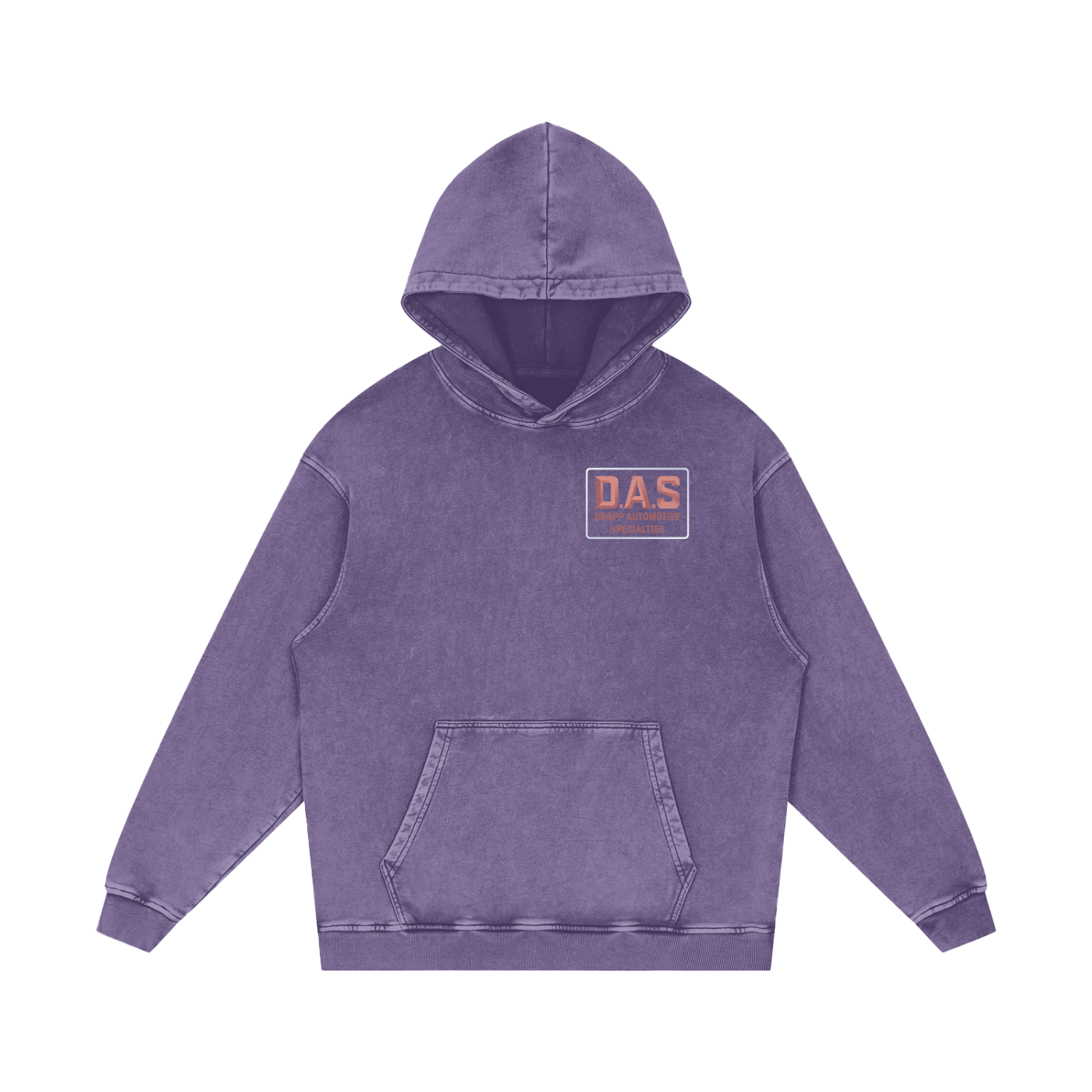 D.A.S Function Over Form Snow Washed Loose Cotton Hoodie